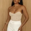 Beige Good Life Tube Top