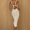 Buttercream Fine Knit Midi Dress