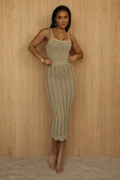 Moss Good Form Midi Skirt