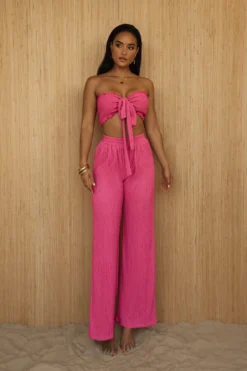 Pink Odessa Smocked Pant Set