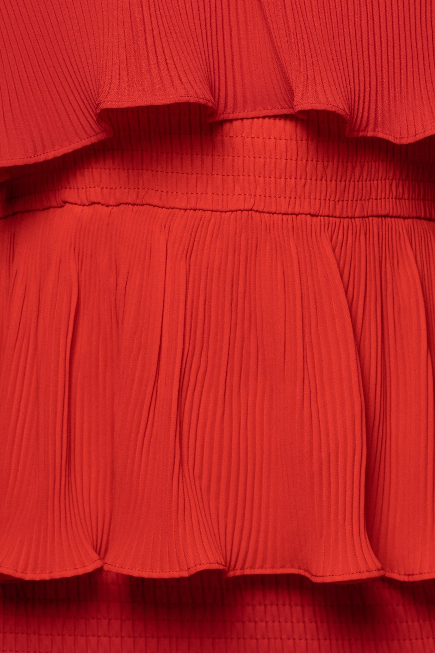 Red Casa Blanca Ruffle Dress - Image 16