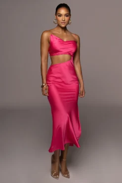 Pink Maurine Cutout Dress