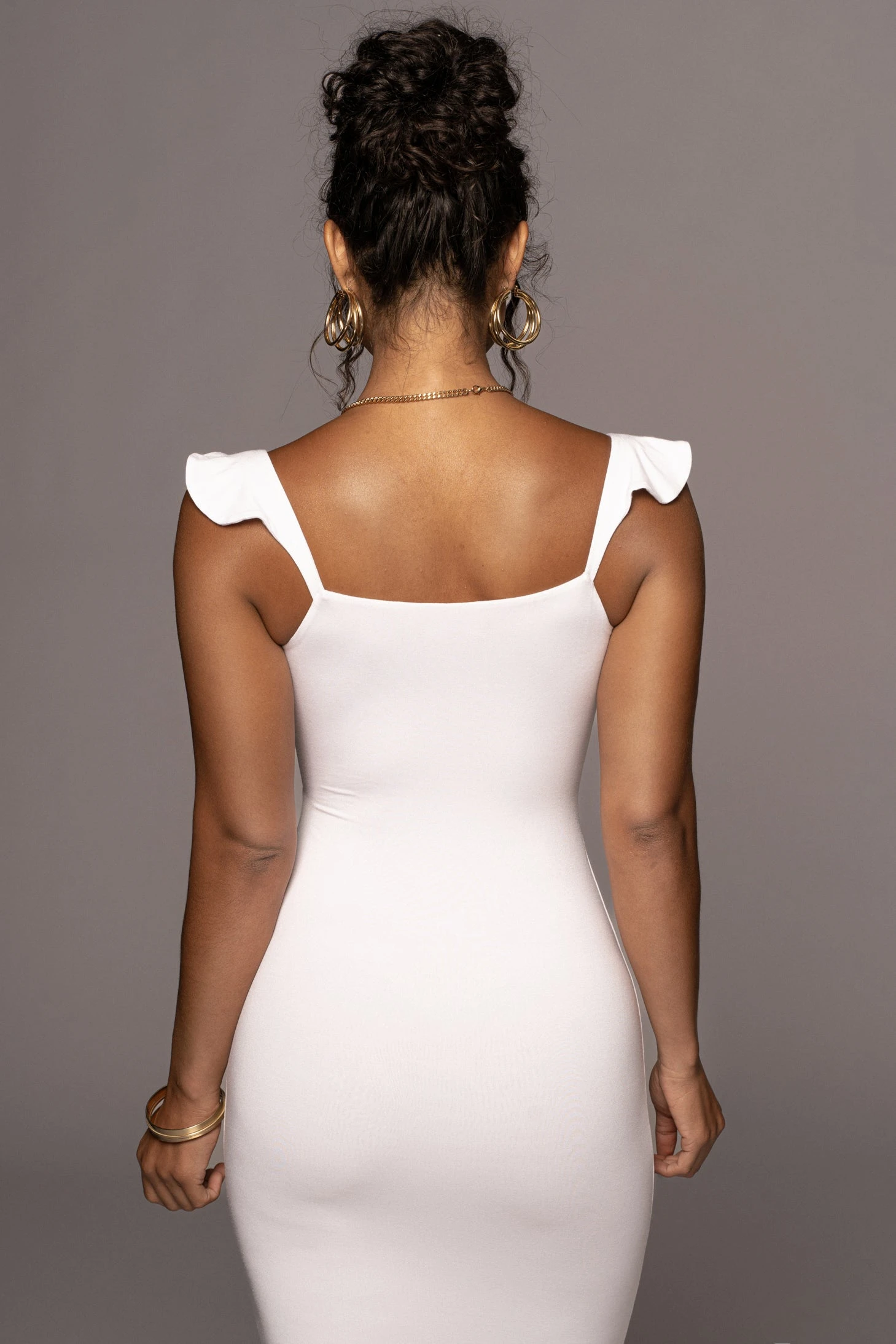 Ivory Unica Front Tie Dress - Image 6