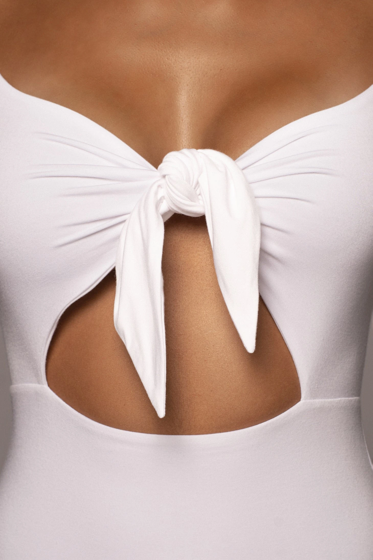 Ivory Unica Front Tie Dress - Image 7