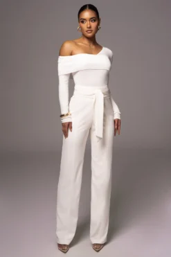 Ivory Safiya Wide Leg Pants