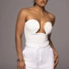 White Norma Cutout Corset