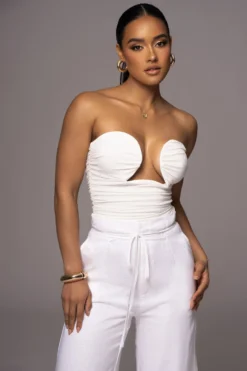 White Norma Cutout Corset