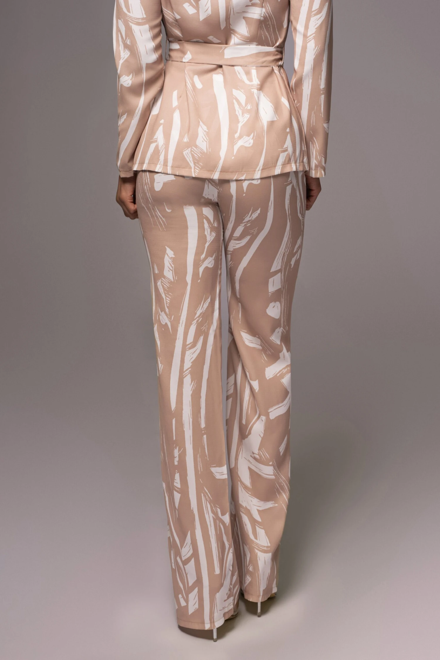 Beige Frida Print Pant Set - Image 7