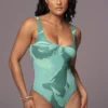 Green Private Getaway Mesh Bodysuit