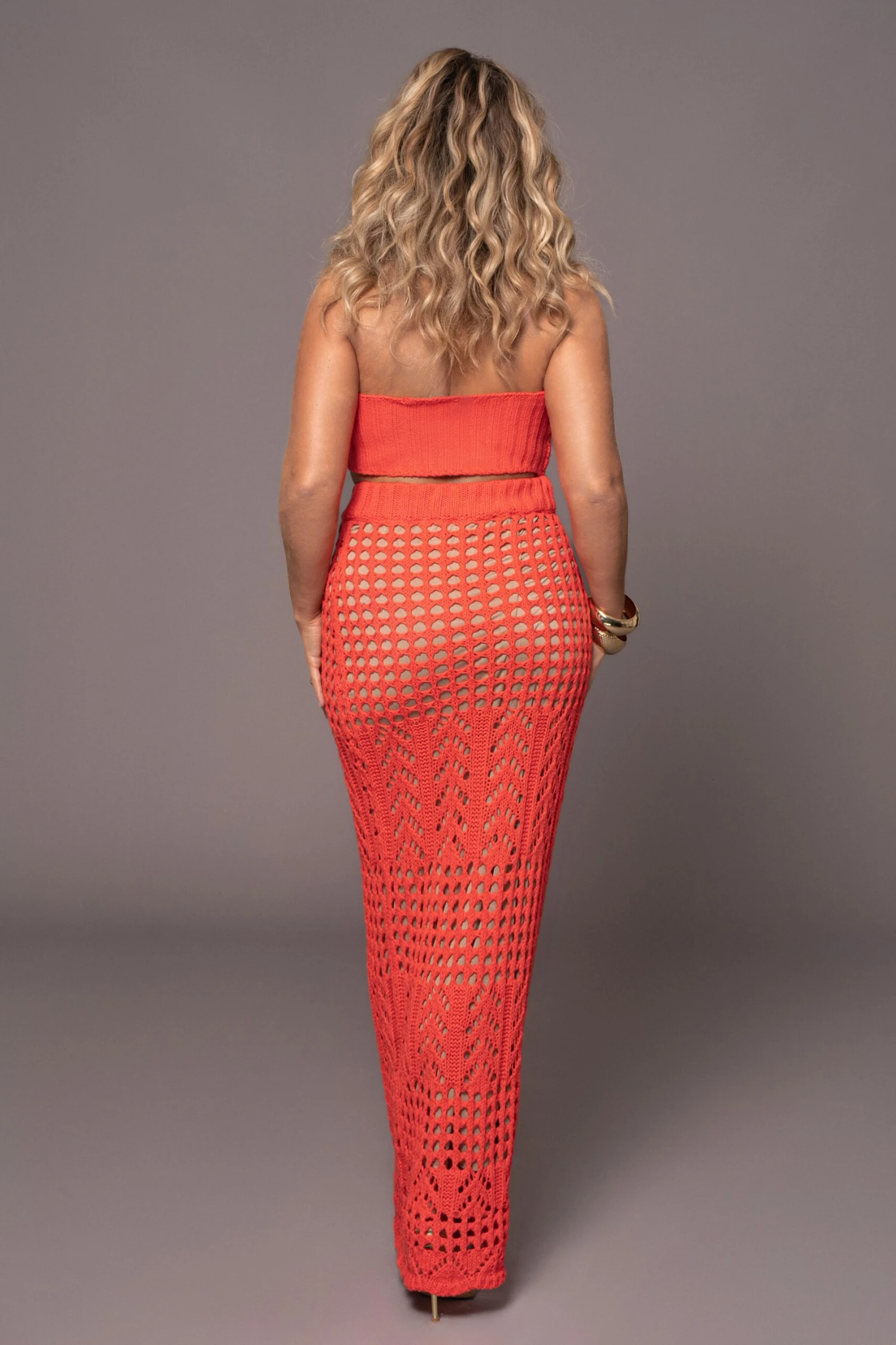 Coral Caribbean Skies Skirt Set - Image 14