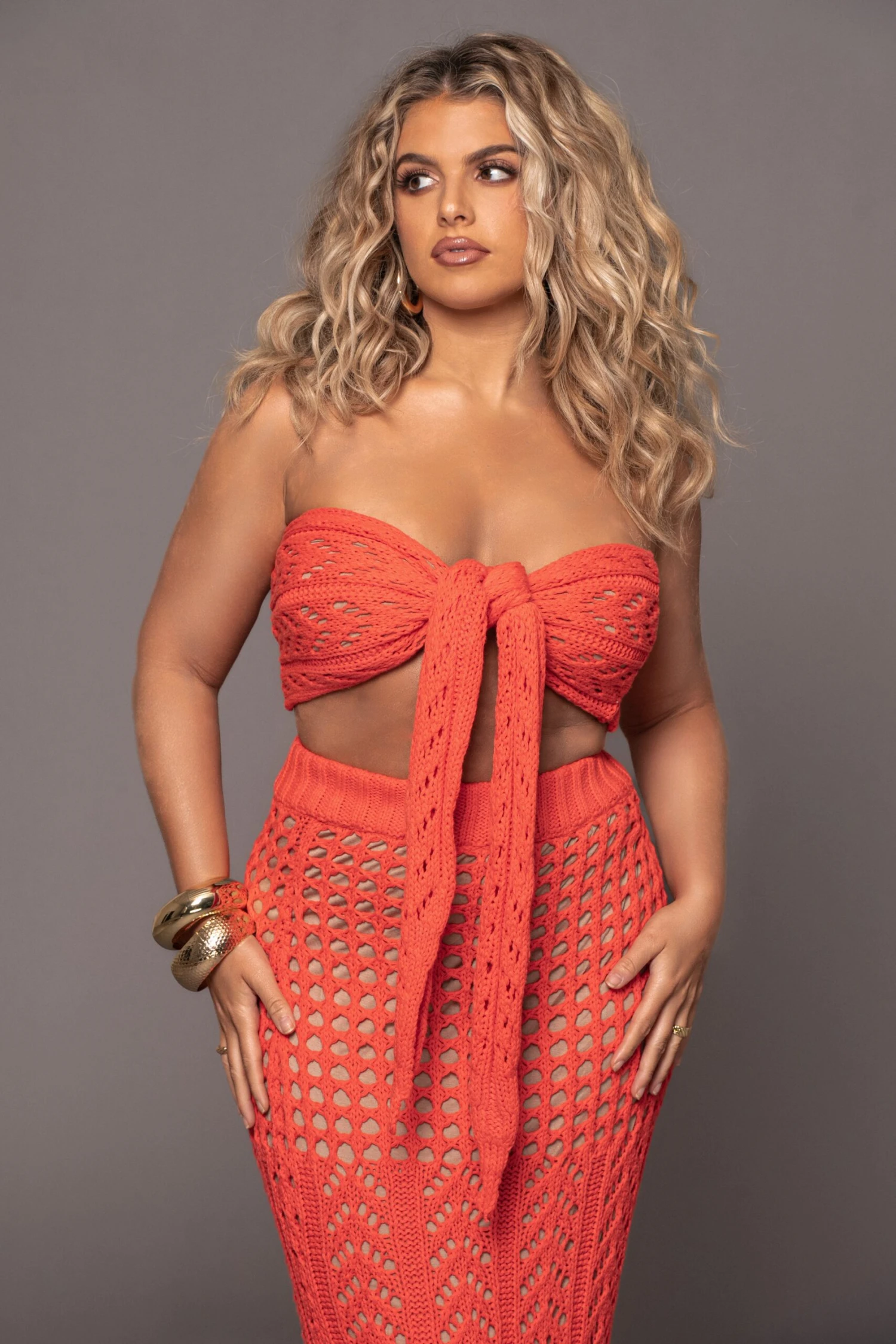 Coral Caribbean Skies Skirt Set - Image 10