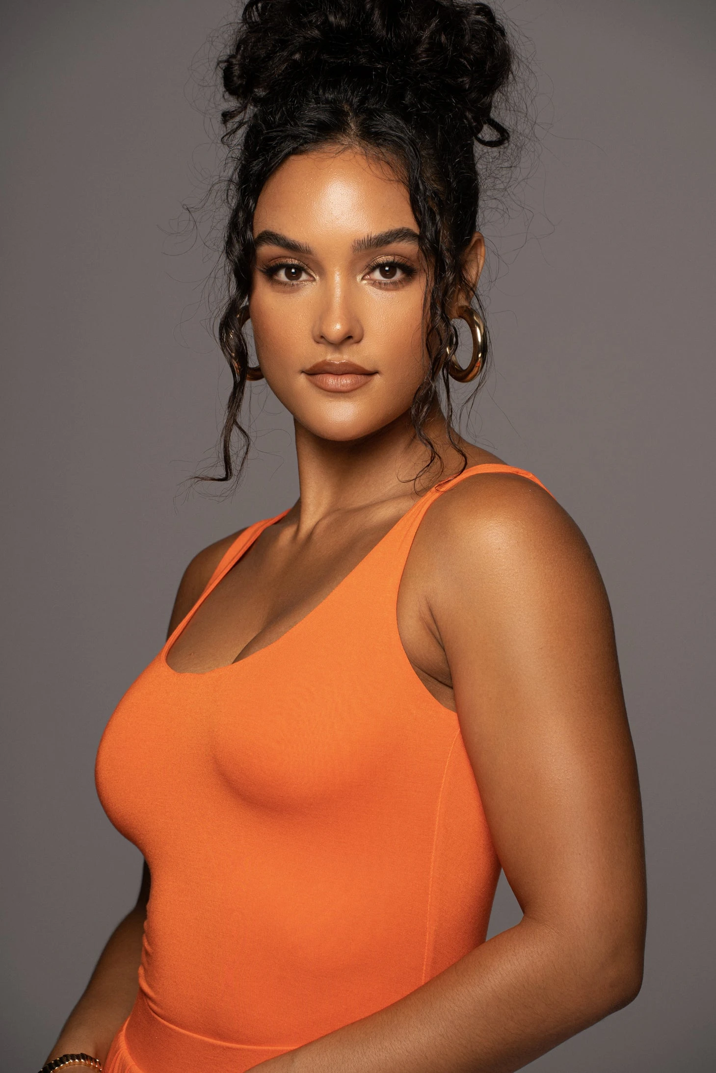 Jluxbasix Tangerine Classic Cut Tank - Image 5