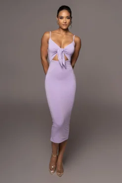 Lilac Soulmate Cut Out Dress