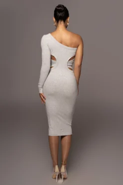 Grey Vixen One Shoulder Dress