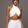 Ivory No Promises Halter Top