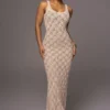 Beige Novabella Maxi Dress