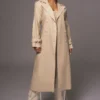 Beige One Step Closer Linen Coat