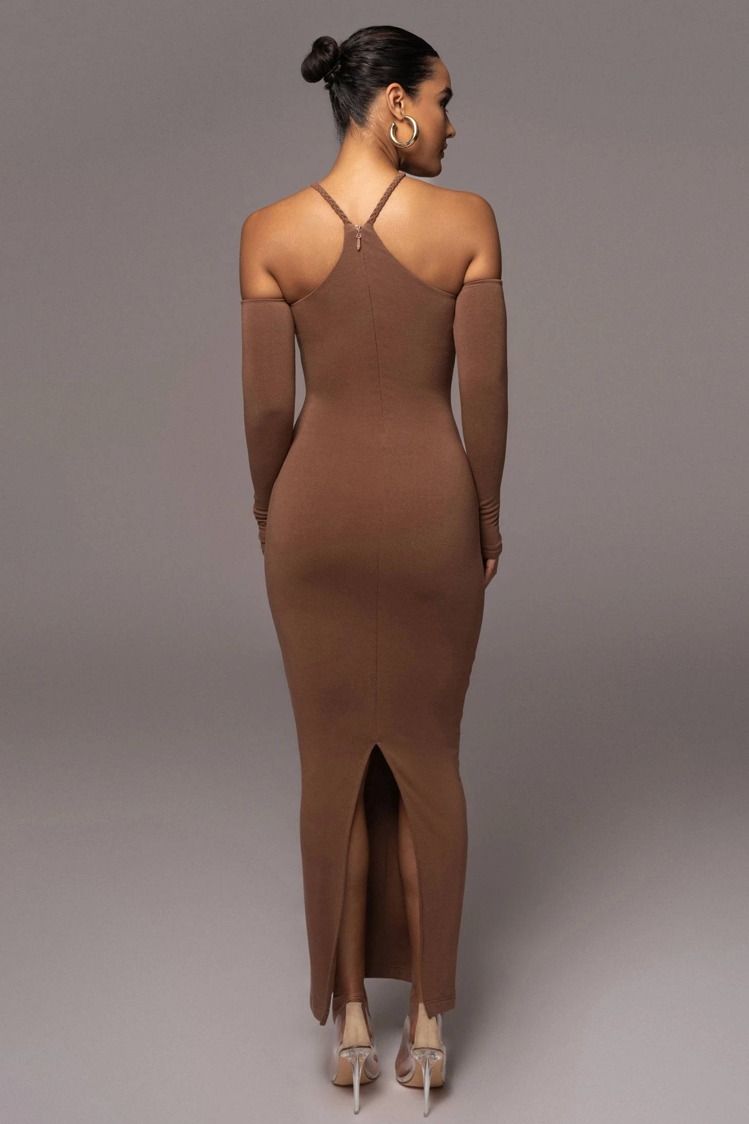 Pecan Soledad Cross Maxi Dress - Image 13