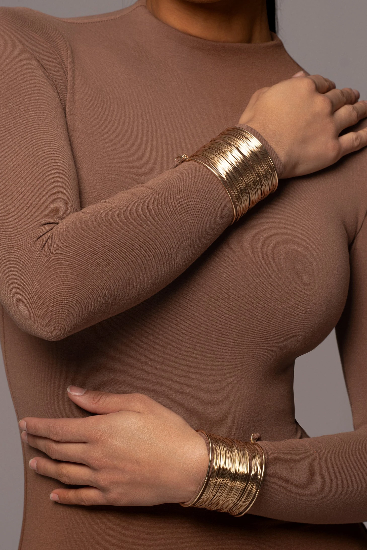 Pecan Lucia Mock Neck Midi Dress - Image 2