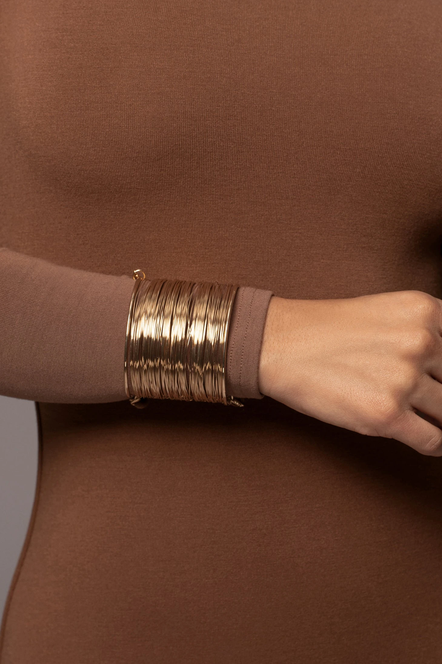 Pecan Lucia Mock Neck Midi Dress - Image 6