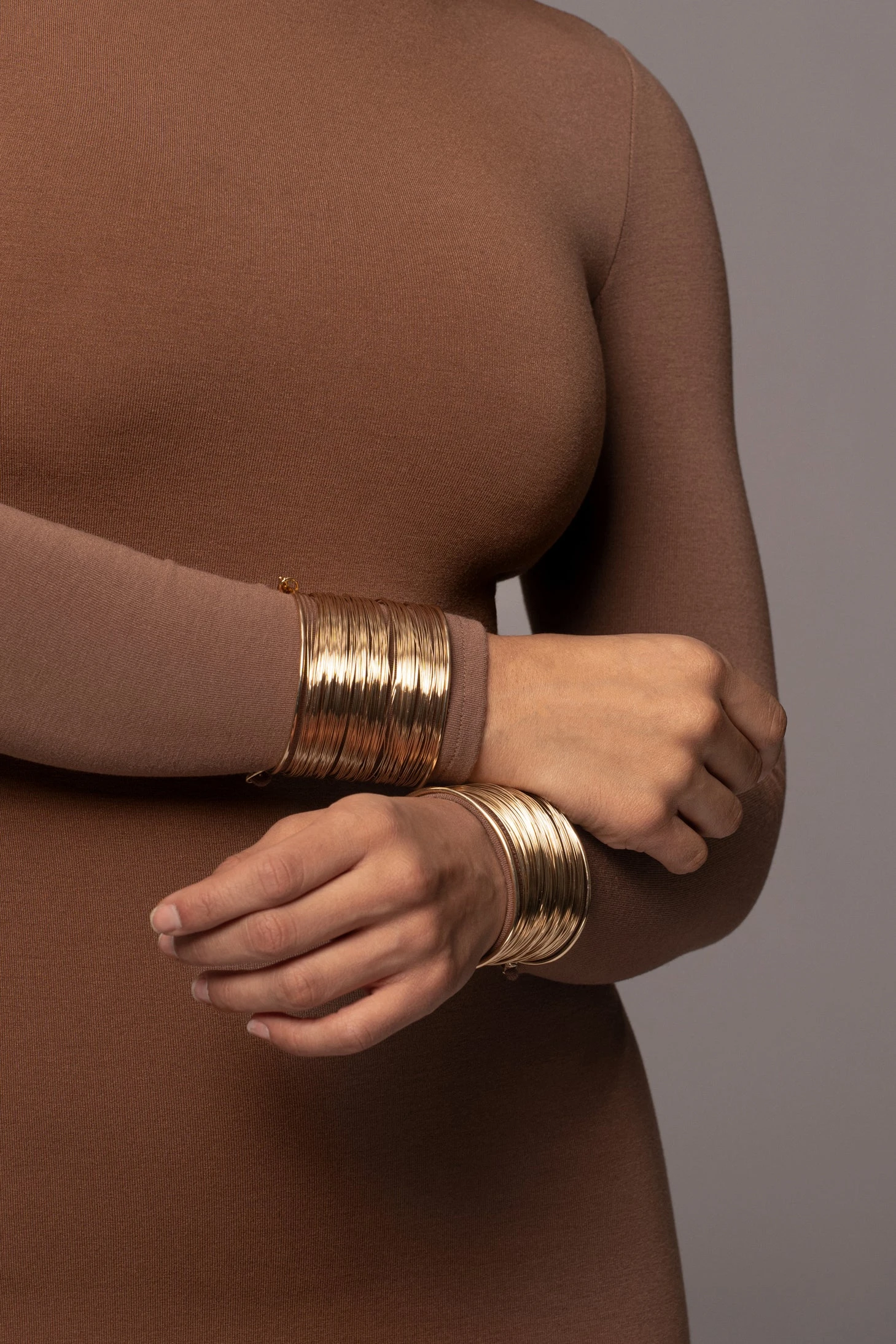 Pecan Lucia Mock Neck Midi Dress - Image 5