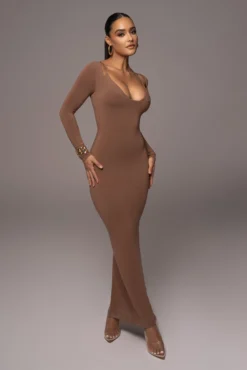 Pecan Made You Look Maxi Dress