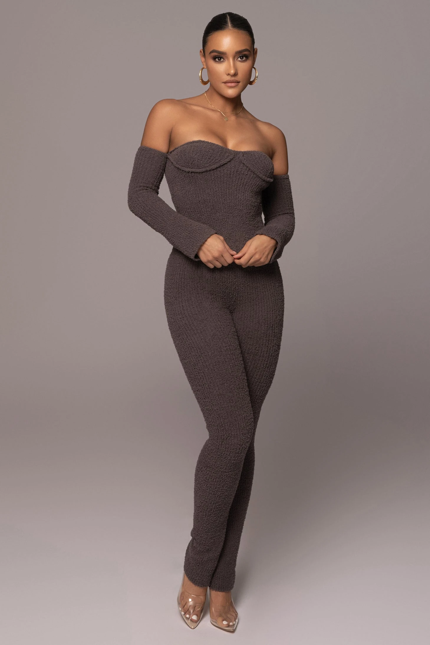 Midnight Grey Off The Record Plush Set - Image 3