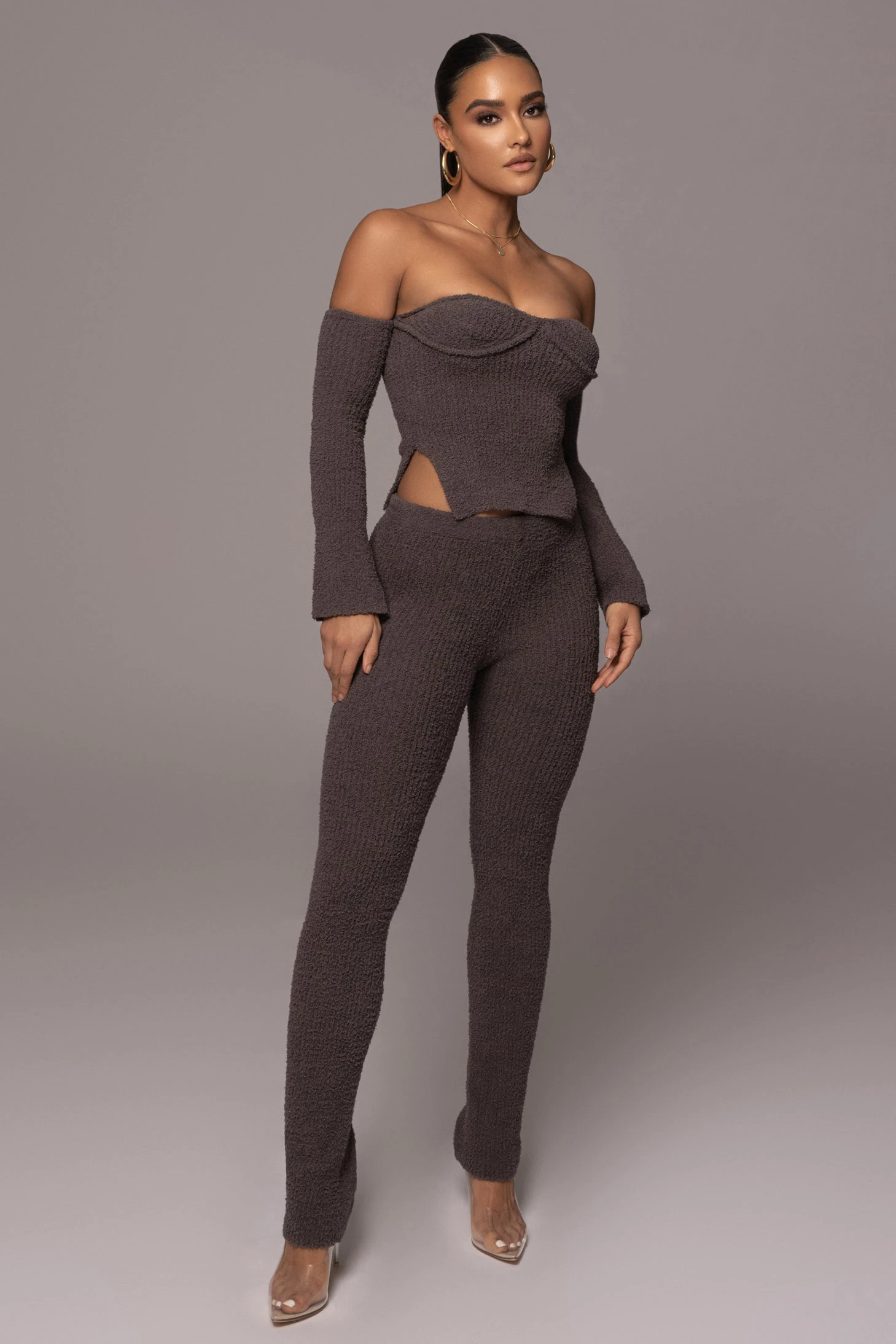 Midnight Grey Off The Record Plush Set - Image 4