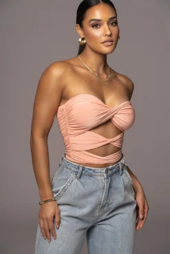 Peach New Heights Top