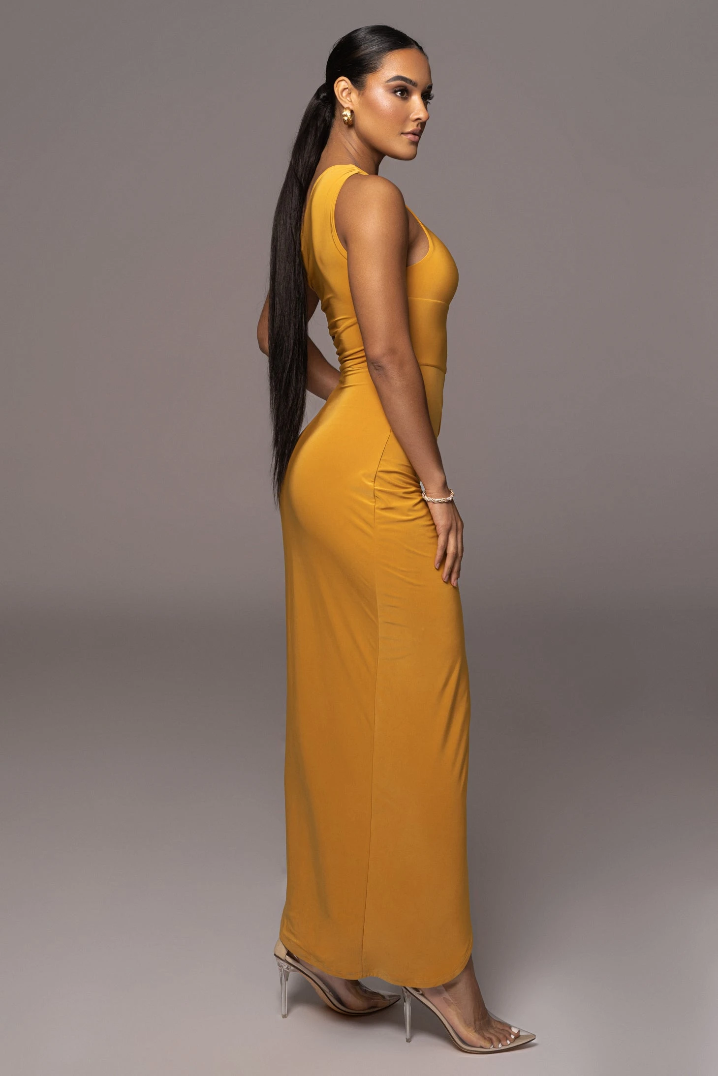 Mustard One Night Only Dress - Image 8