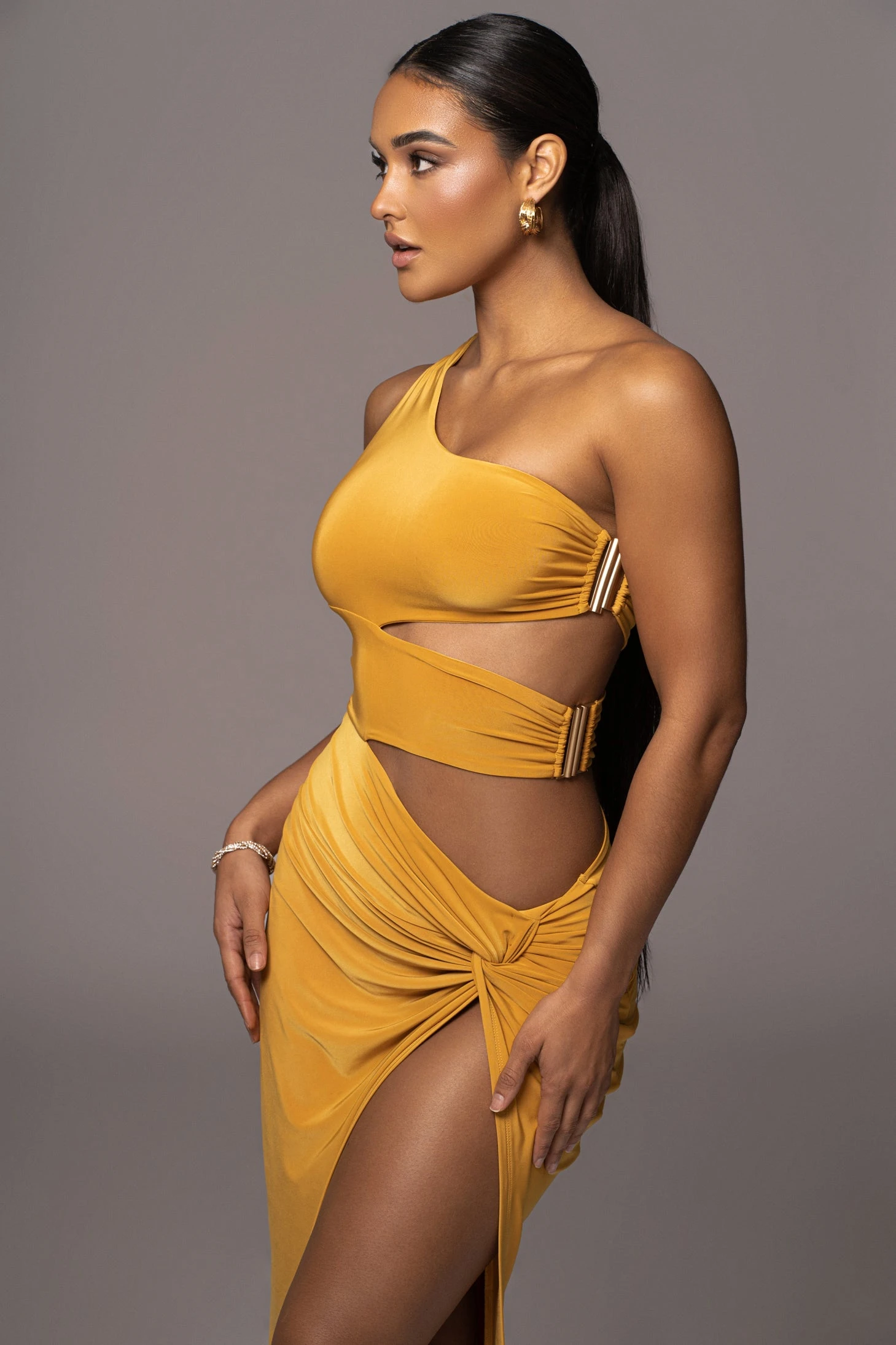Mustard One Night Only Dress - Image 2