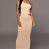 Tan Jluxbasix Azuree Cutout Dress