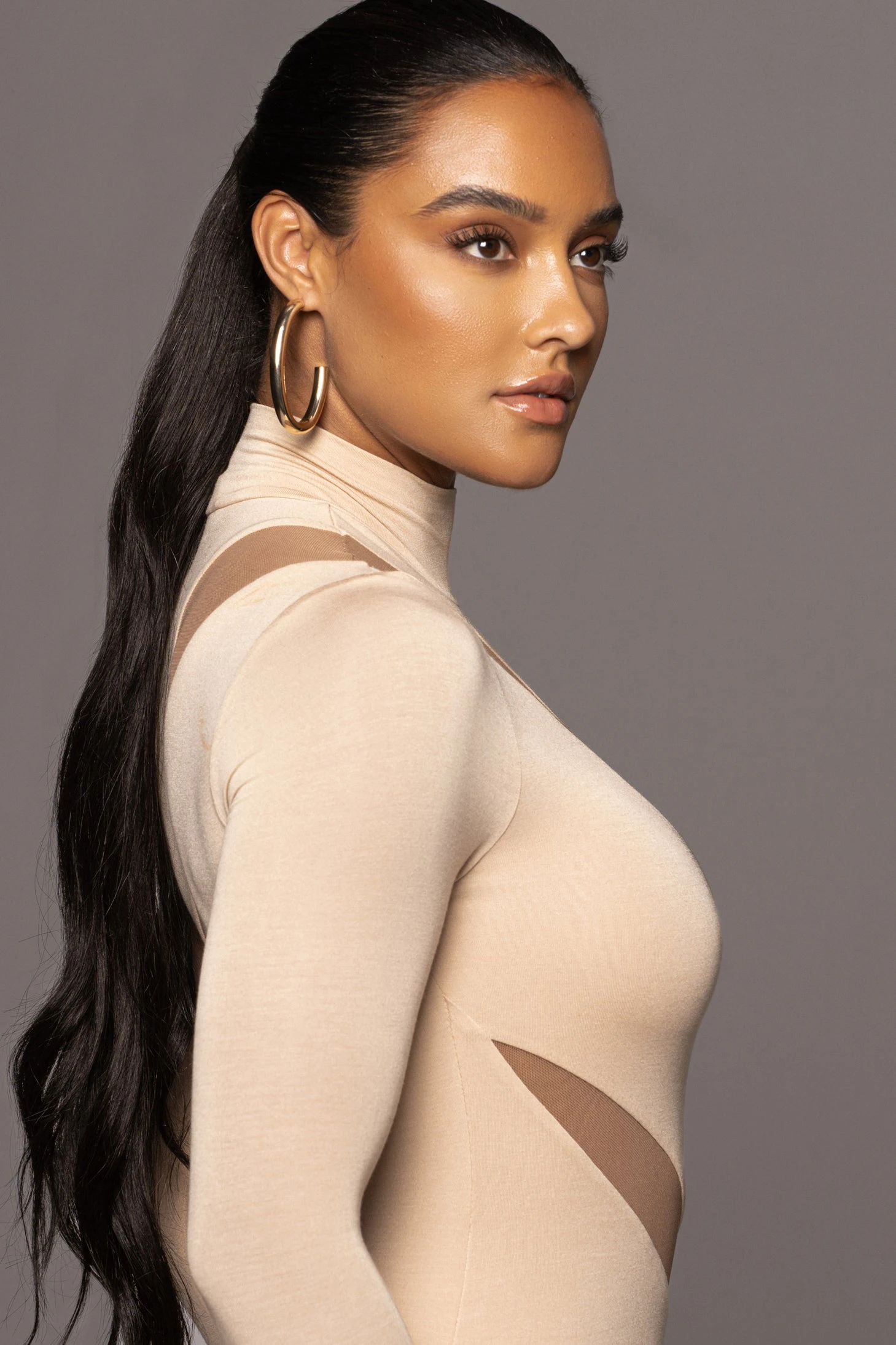 Tan Abigail Midi Dress - Image 6