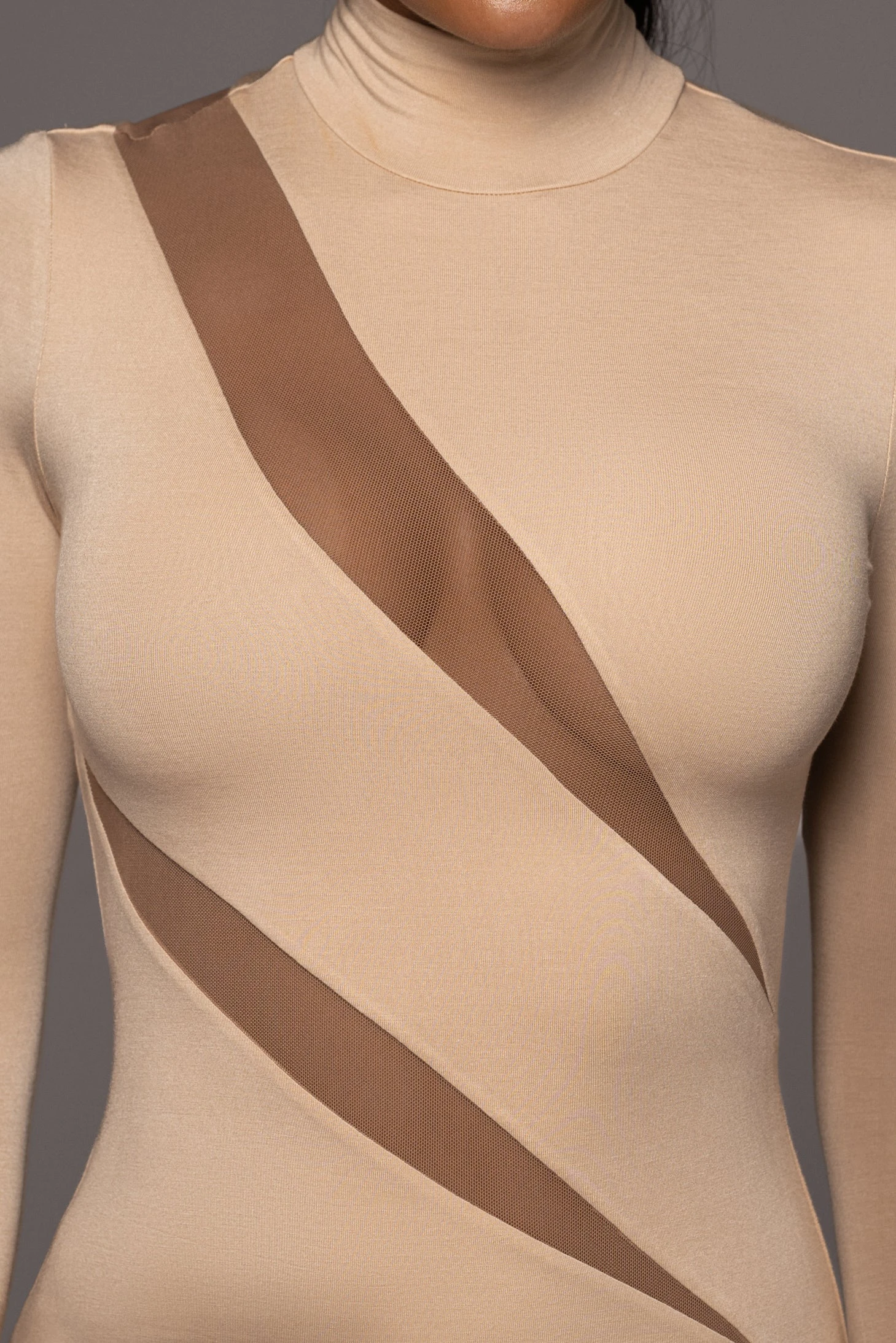 Tan Abigail Midi Dress - Image 2