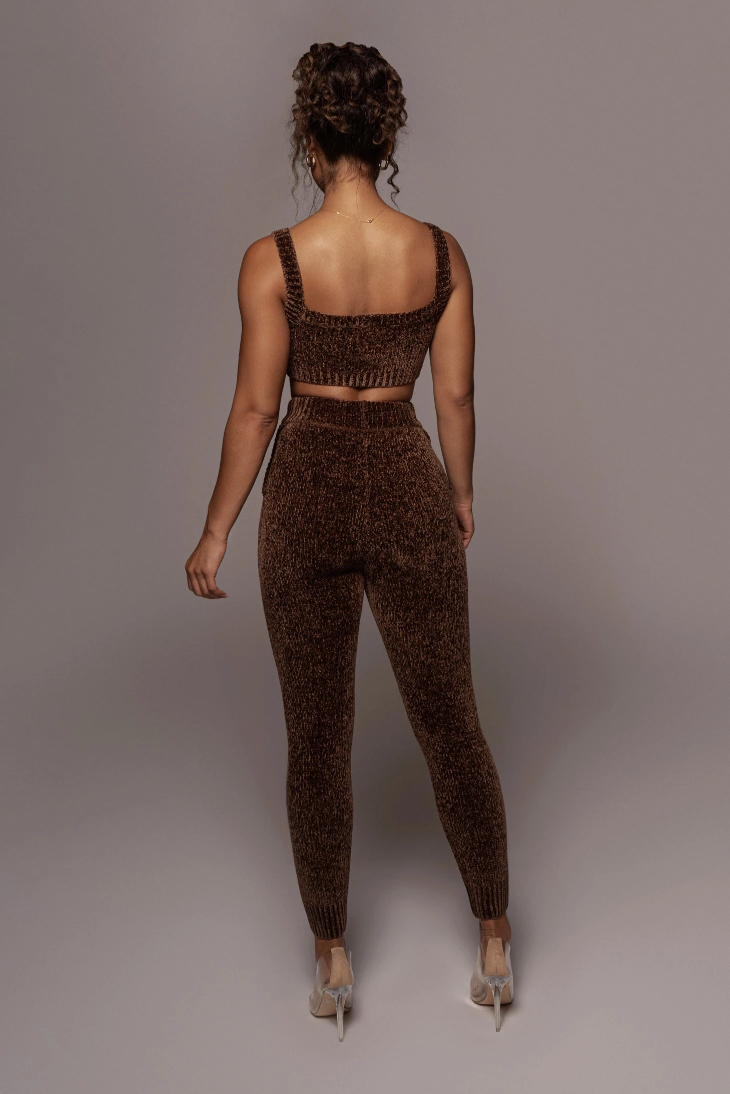 Chocolate Gemma Crop Chenille Top - Image 19