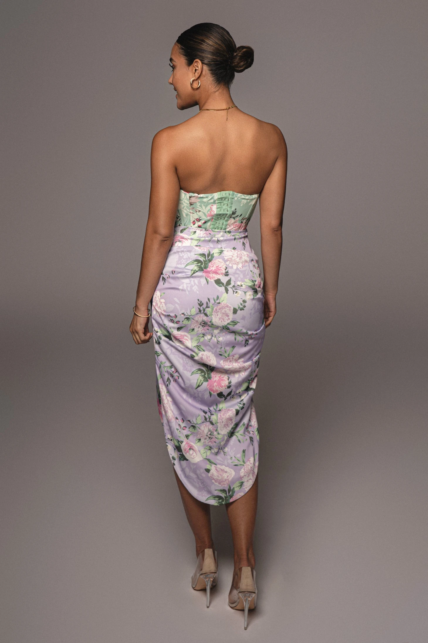 Lilac Emielle Satin Skirt - Image 15