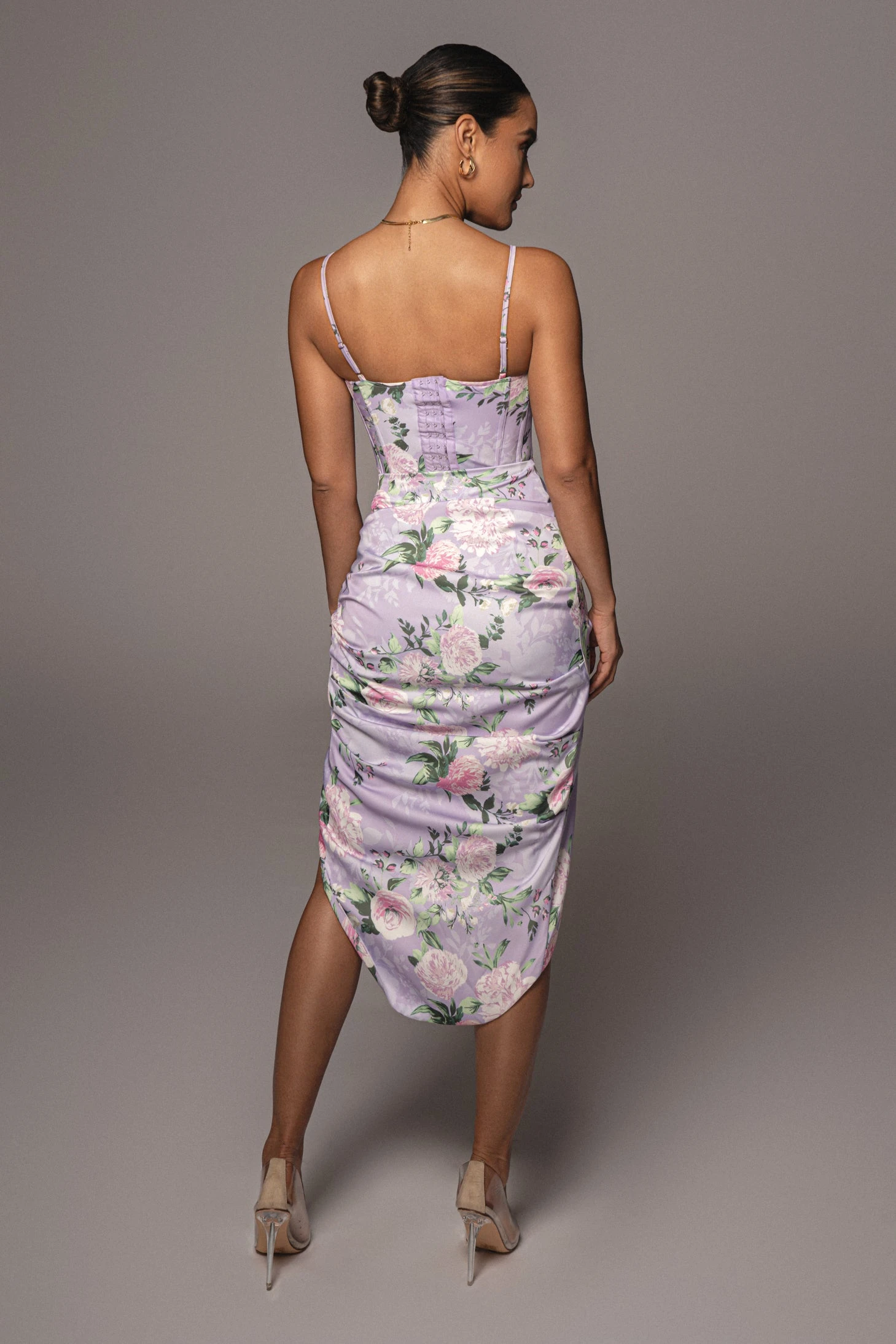 Lilac Emielle Satin Skirt - Image 13