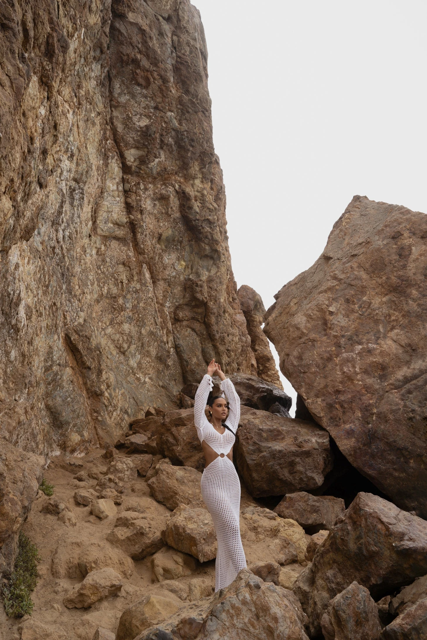 White Summer Daze Crochet Maxi Dress - Image 10