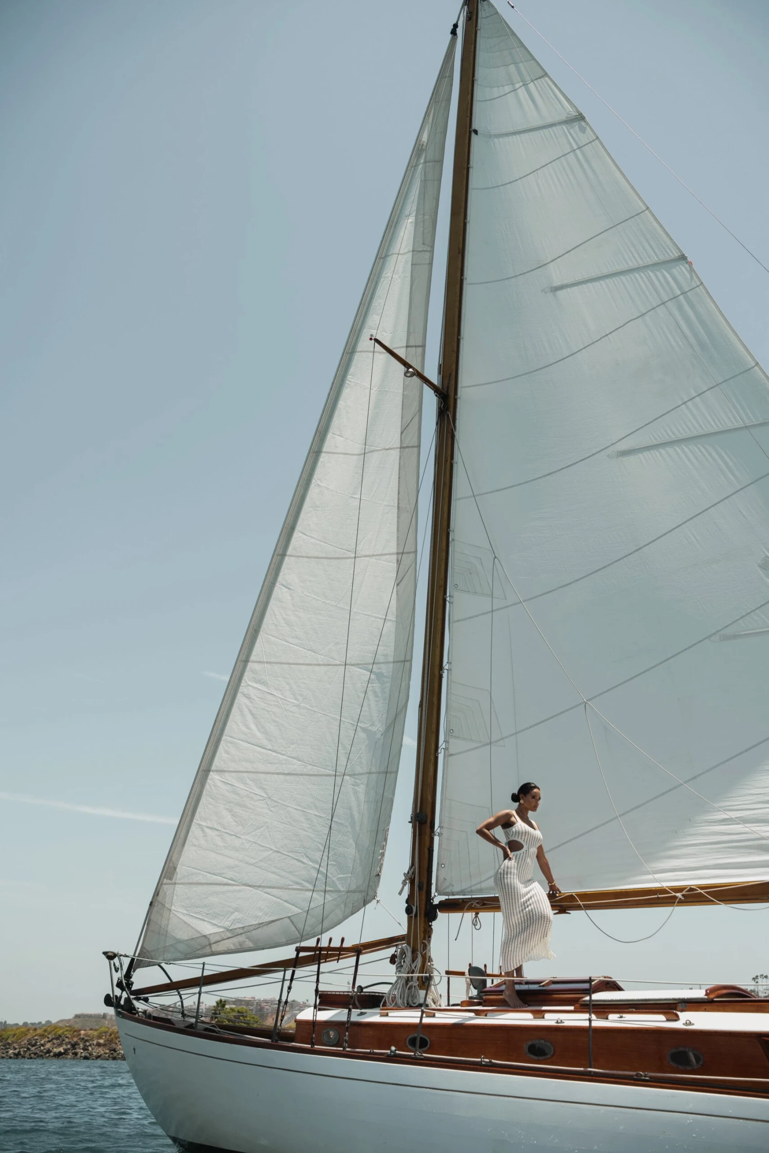 White Melrose Cutout Midi Dress - Image 11