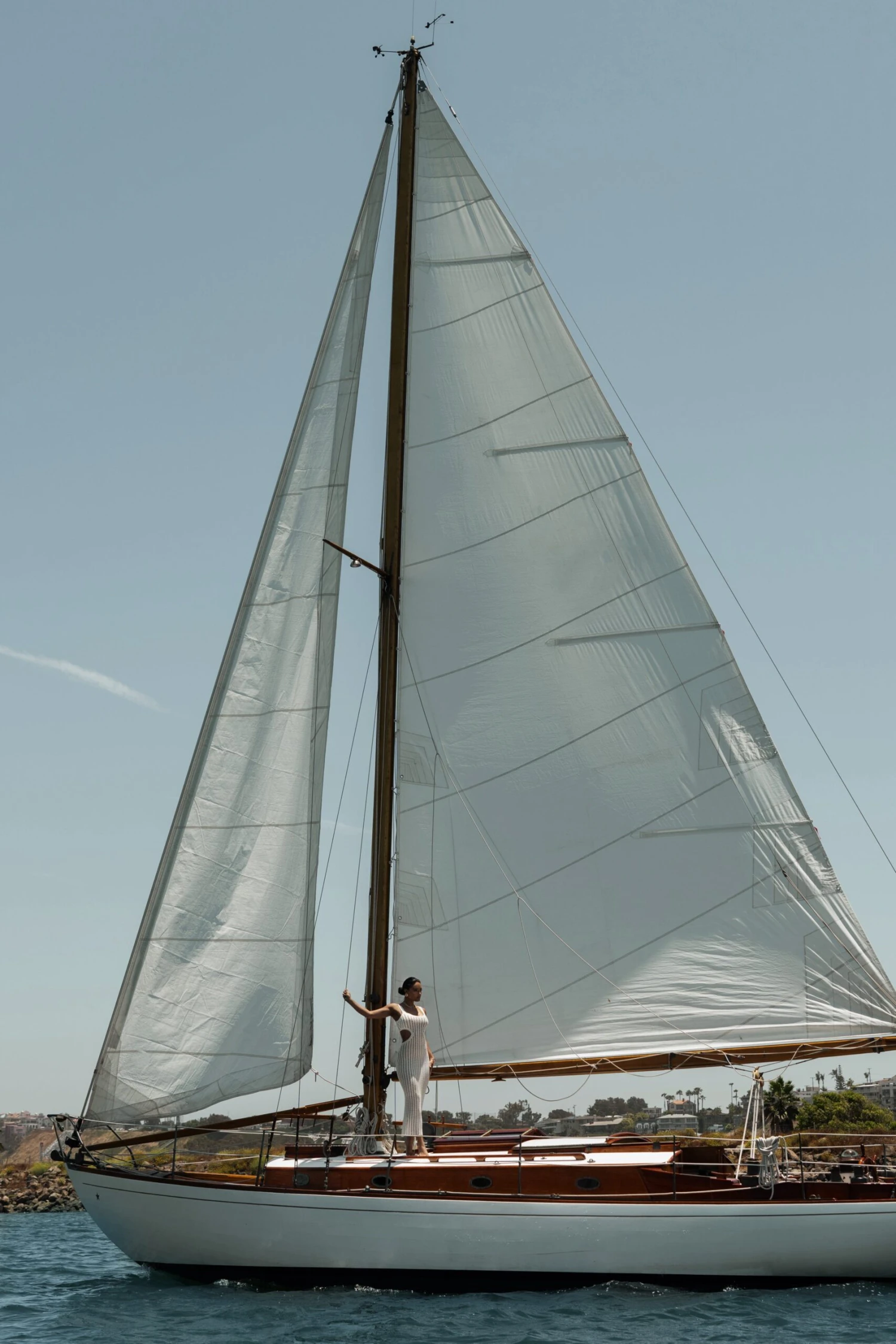 White Melrose Cutout Midi Dress - Image 9