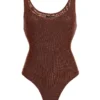 Chocolate Mesh Essential Tank Bodysuit Undergarment